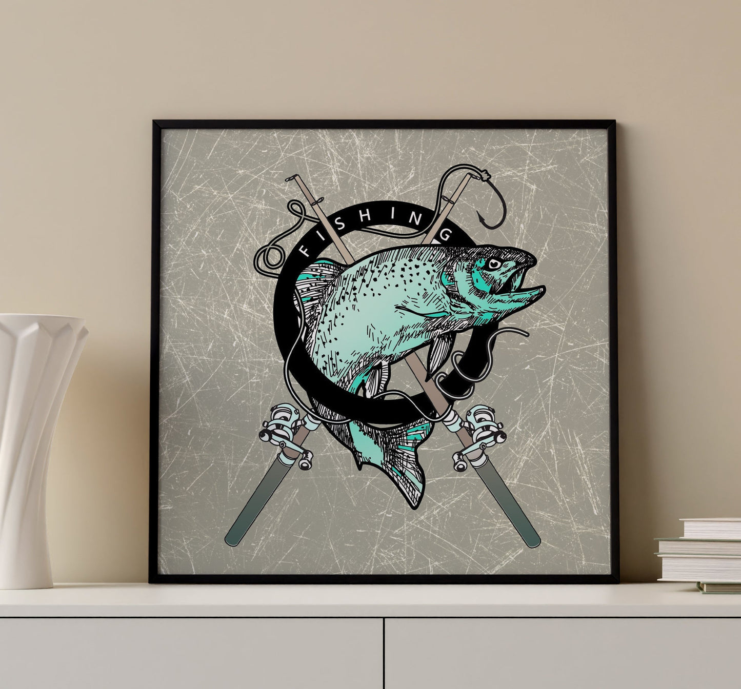 Angler Malbuch für Erwachsene (Buchdruck) - Monsoon Publishing
