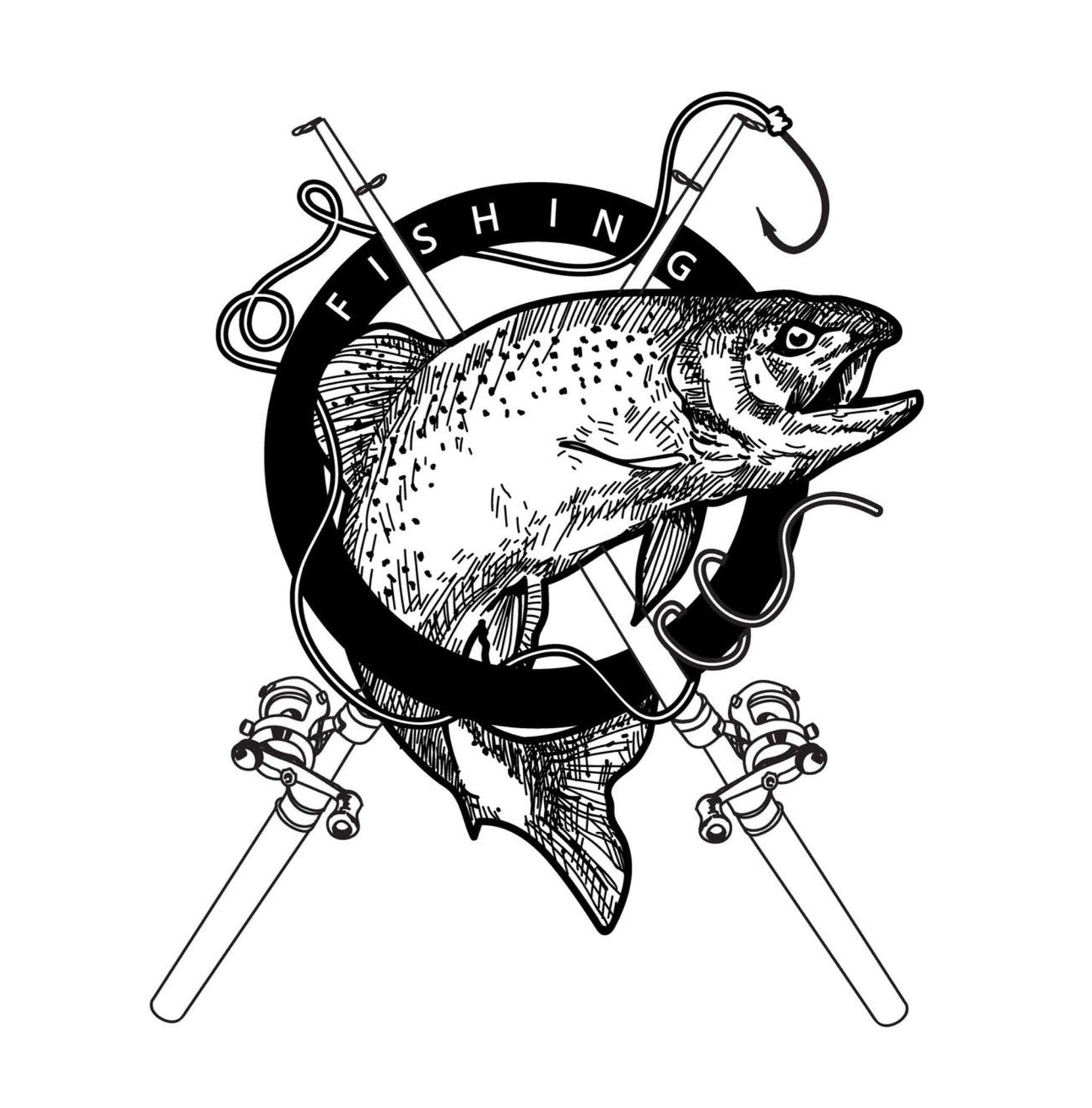 Angler Malbuch für Erwachsene (Digital) - Monsoon Publishing