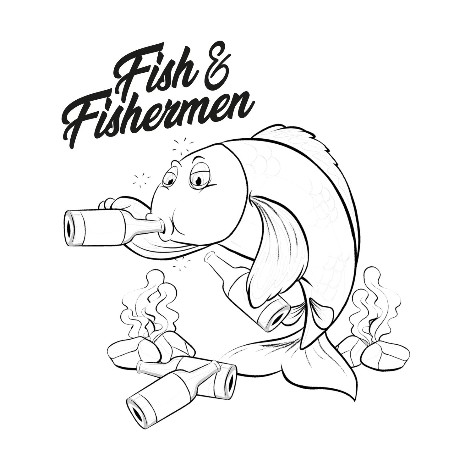 Angler Malbuch für Erwachsene (Digital) - Monsoon Publishing