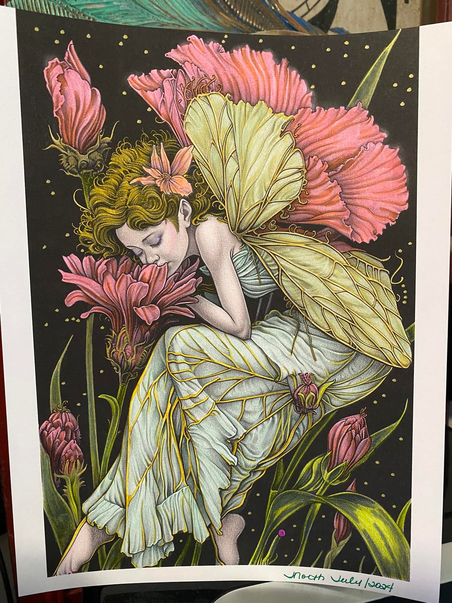 fee malbuchseite ausgemalt von Jody North