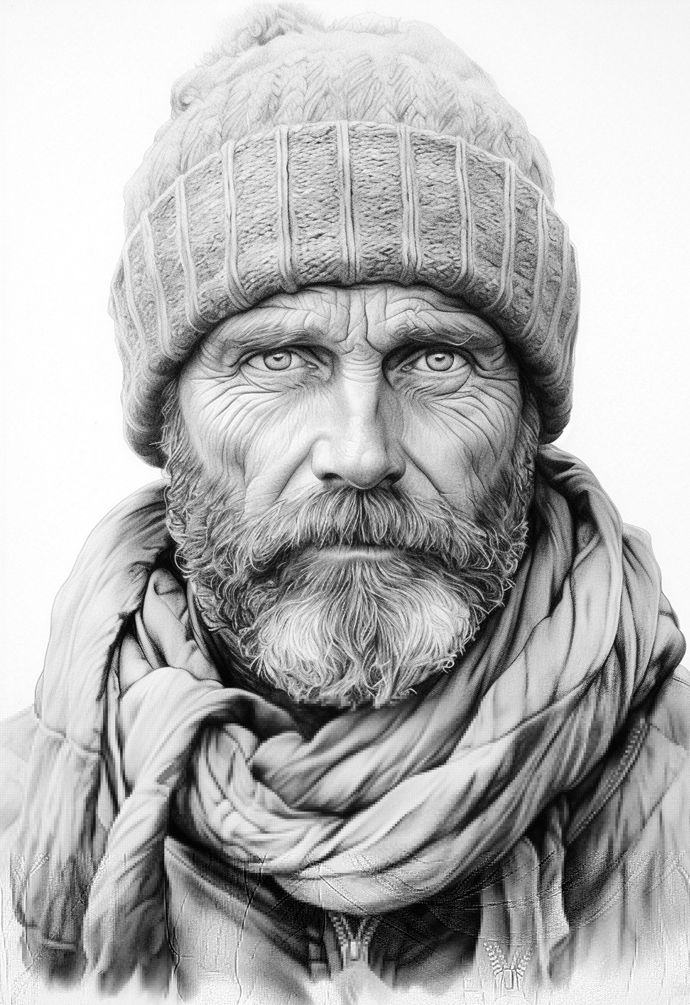 Best of Portraits Malbuch Graustufen (Buchdruck) - Monsoon Publishing