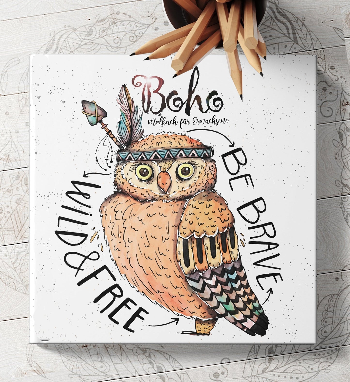 Boho Malbuch für Erwachsene (Buchdruck) - Monsoon Publishing
