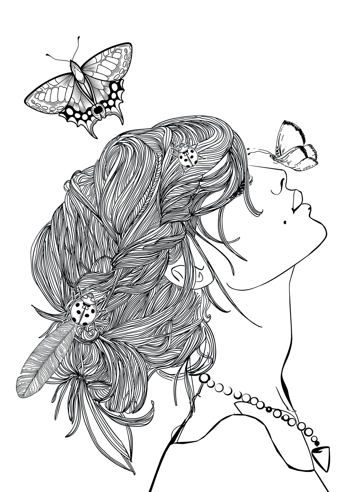 Doodle Girls Malbuch für Mädchen 2 (Digital) - Monsoon Publishing