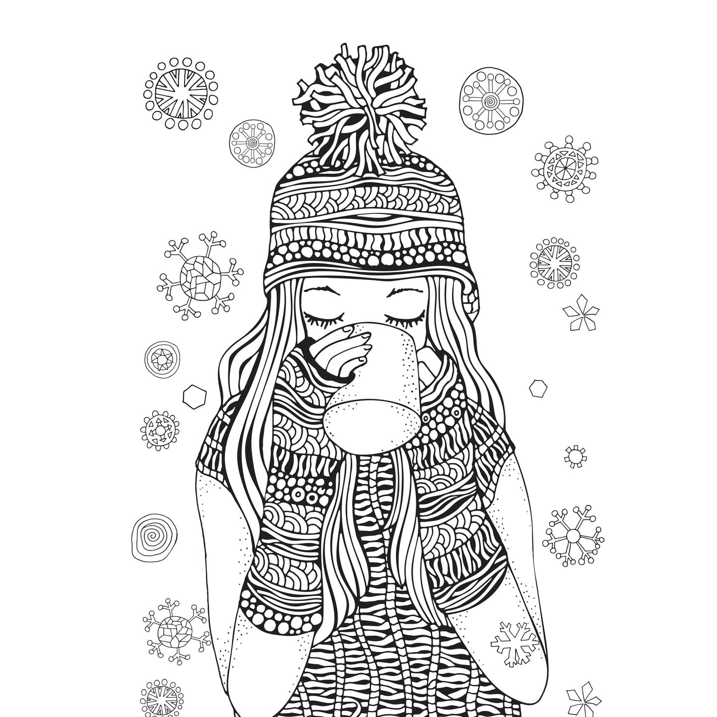 Doodle Girls Malbuch für Mädchen 2 (Digital) - Monsoon Publishing