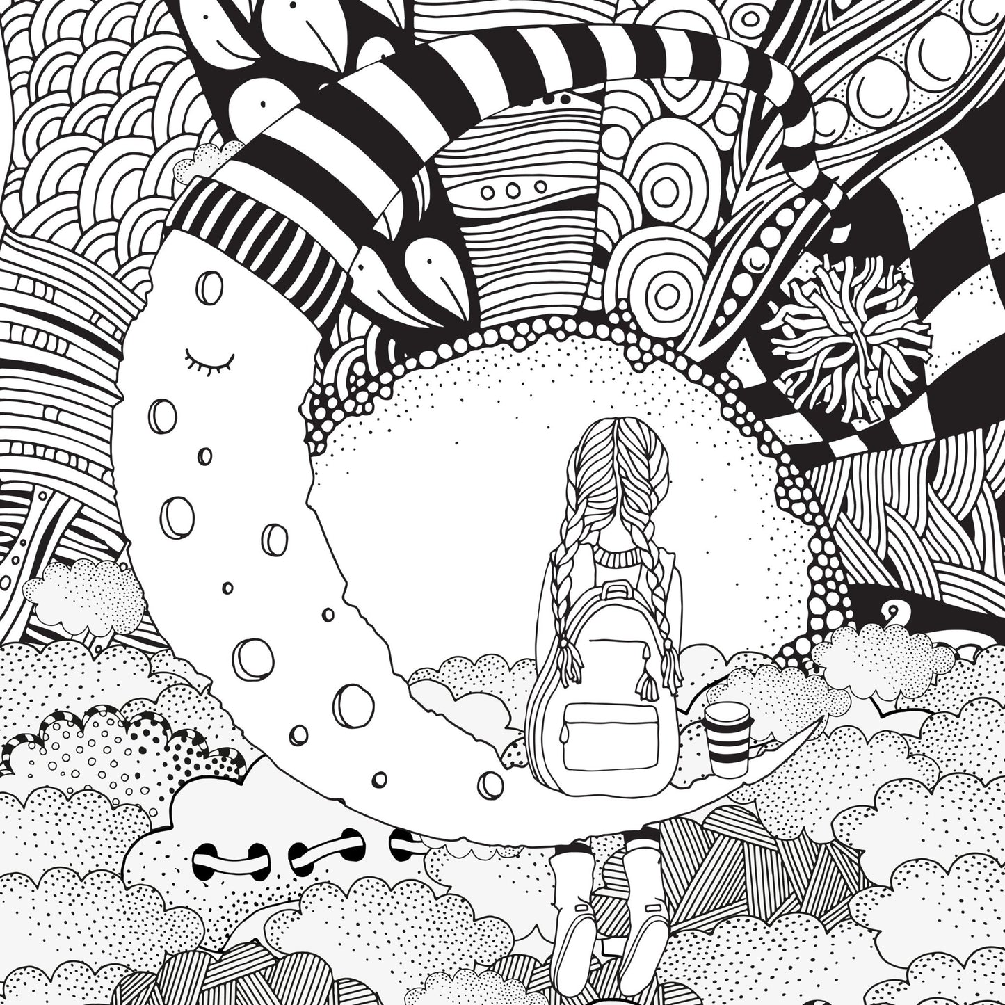 Doodle Girls Malbuch für Mädchen 3 (Buchdruck) - Monsoon Publishing