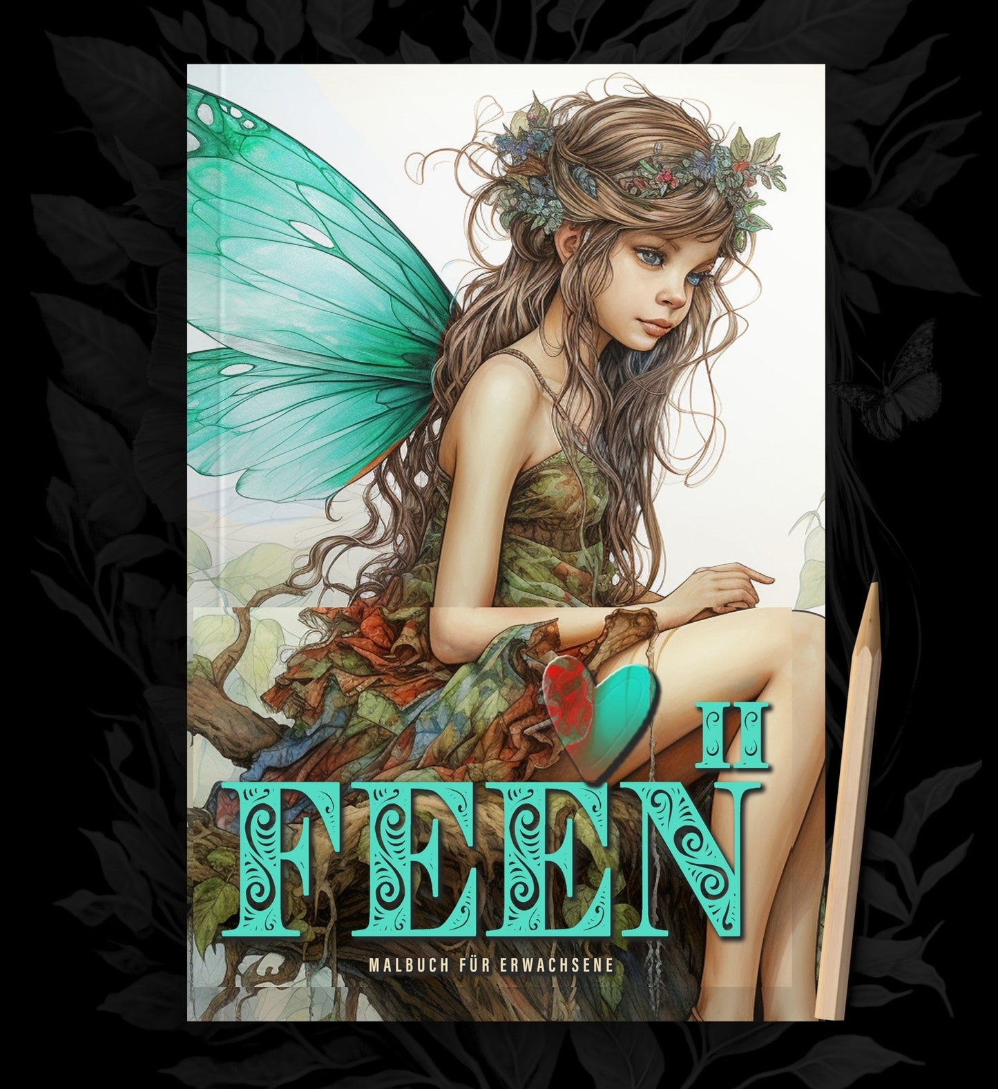 Feen Malbuch für Erwachsene Graustufen 2 (Digital) - Monsoon Publishing