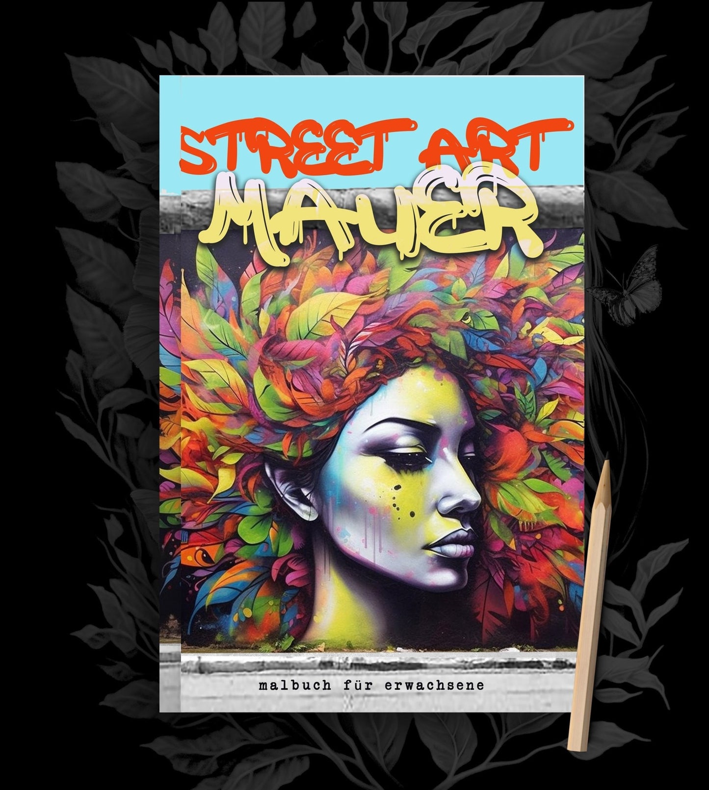 Graffiti Street Art Malbuch Graustufen (Digital) - Monsoon Publishing