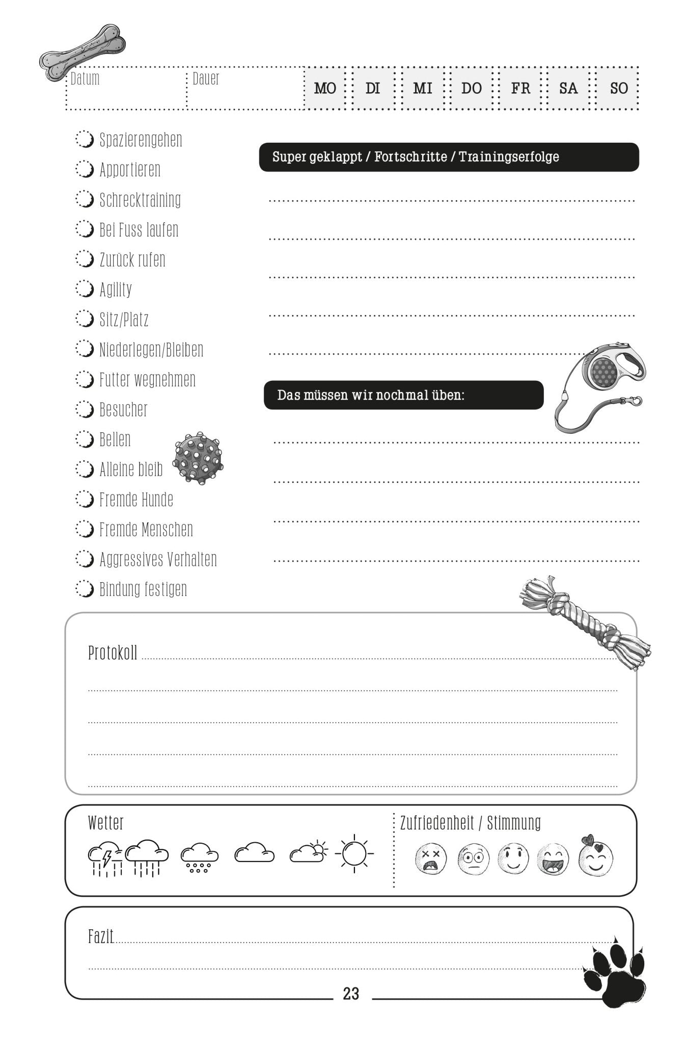 Hunde Trainingstagebuch (Digital) - Monsoon Publishing