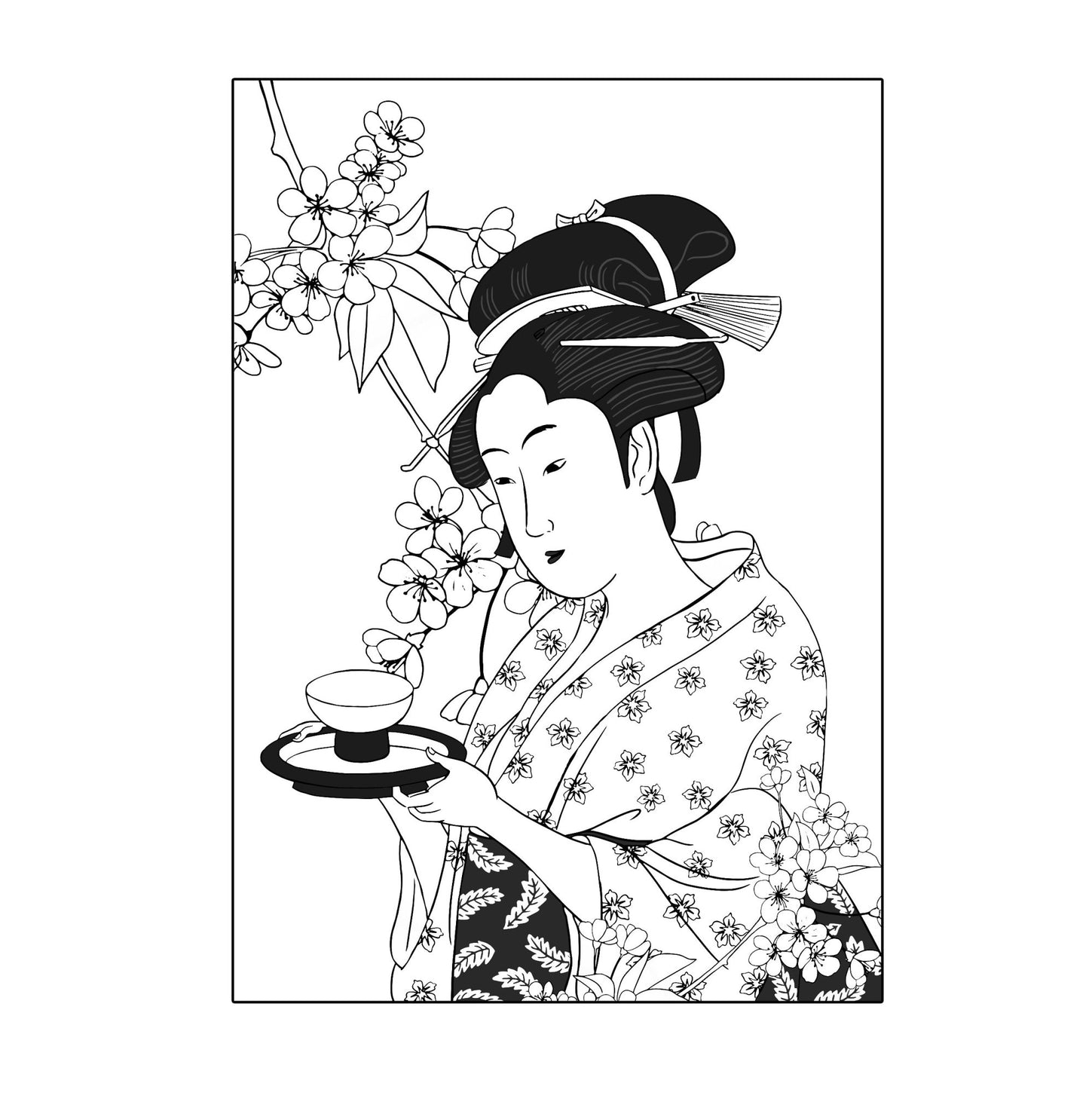 Japan Malbuch für Erwachsene (Buchdruck) - Monsoon Publishing