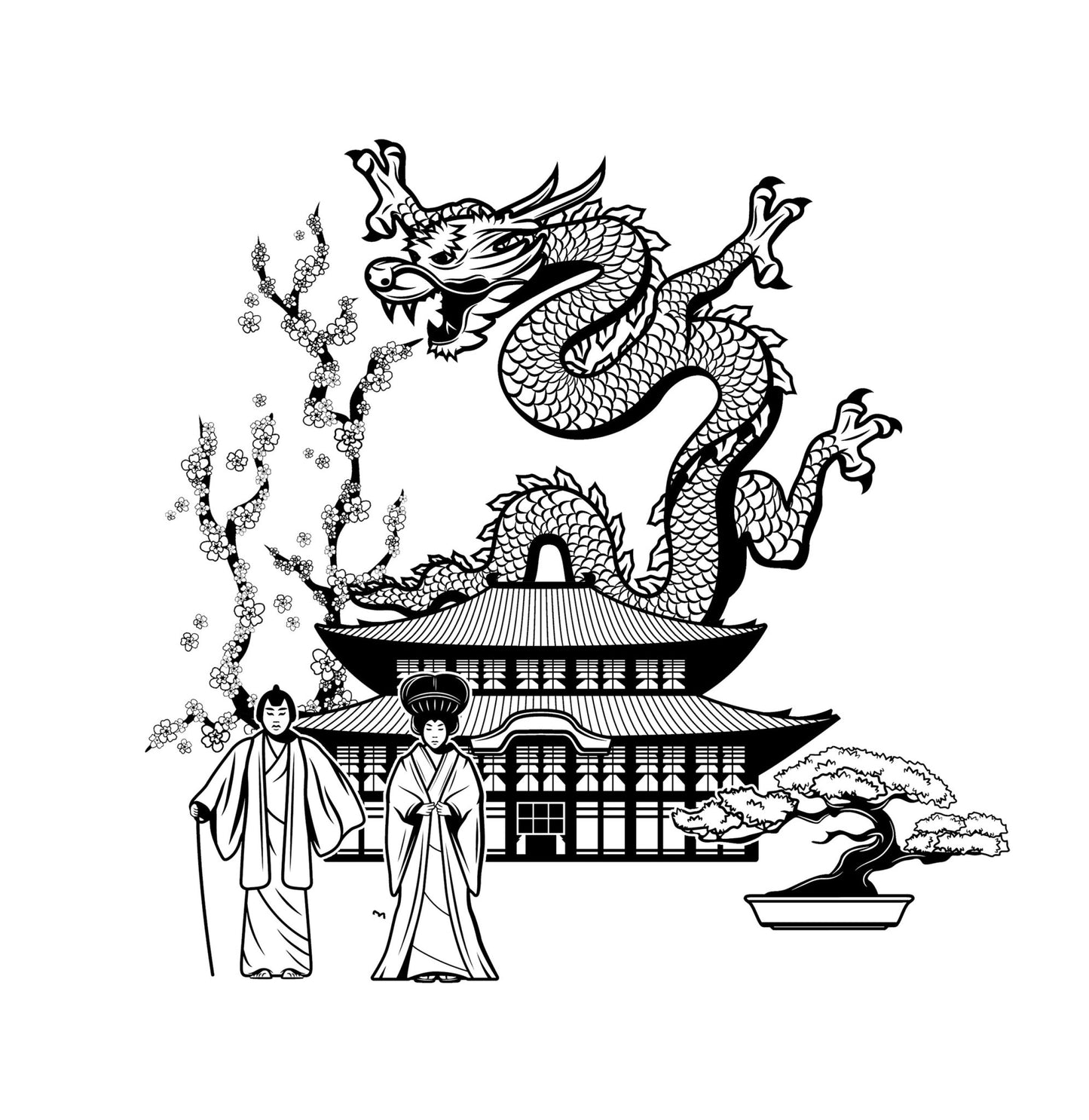 Japan Malbuch für Erwachsene (Digital) - Monsoon Publishing