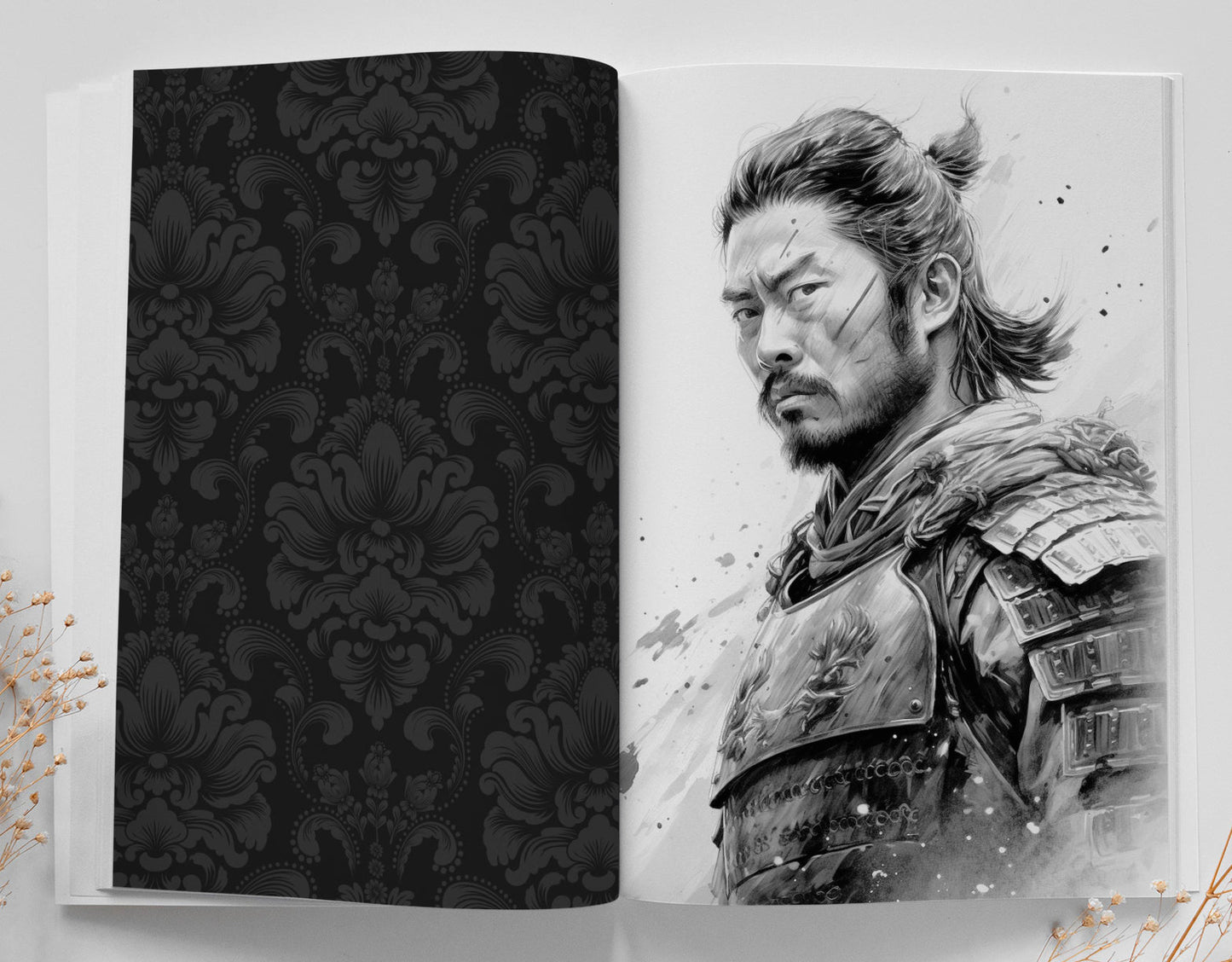 Japan Malbuch für Erwachsene Graustufen (Digital) - Monsoon Publishing