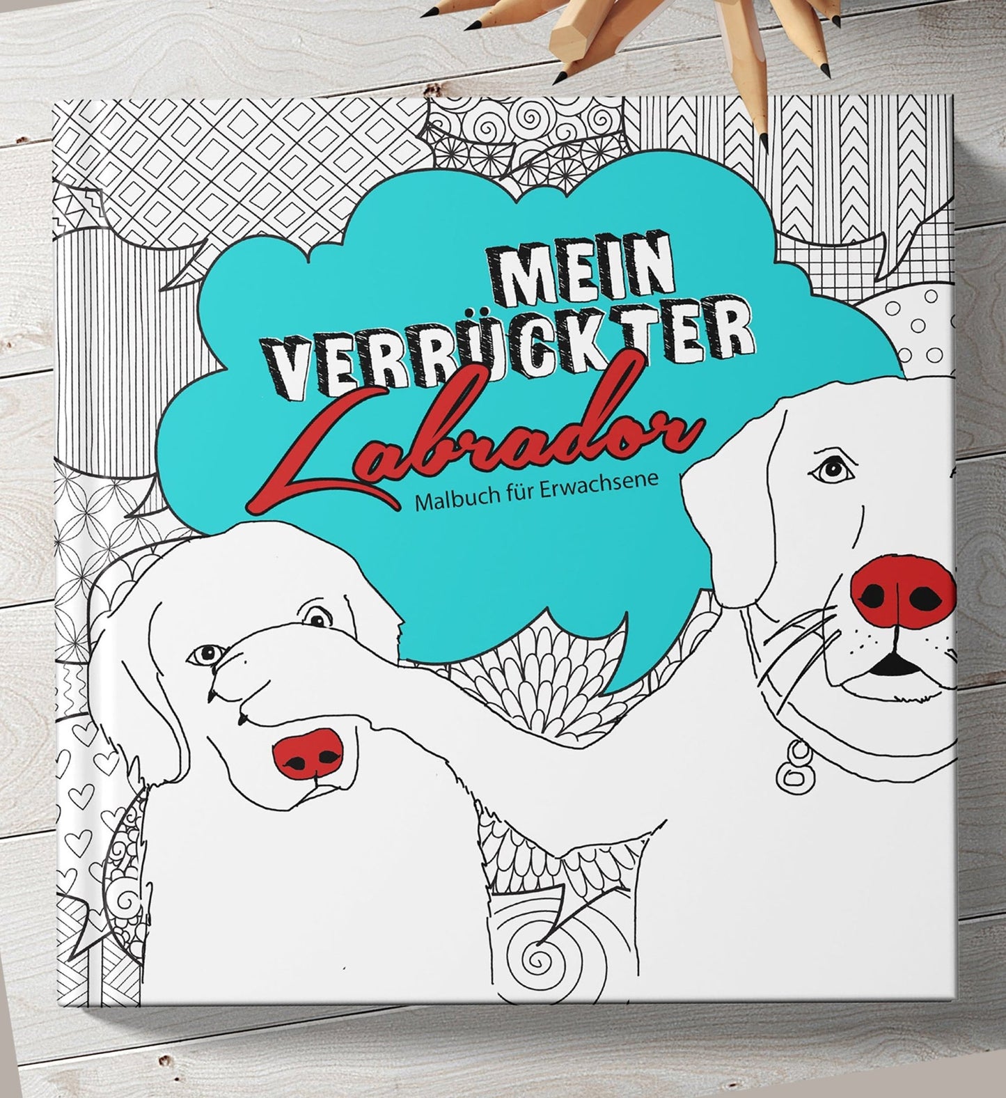 Labrador Malbuch für Erwachsene (Buchdruck) - Monsoon Publishing