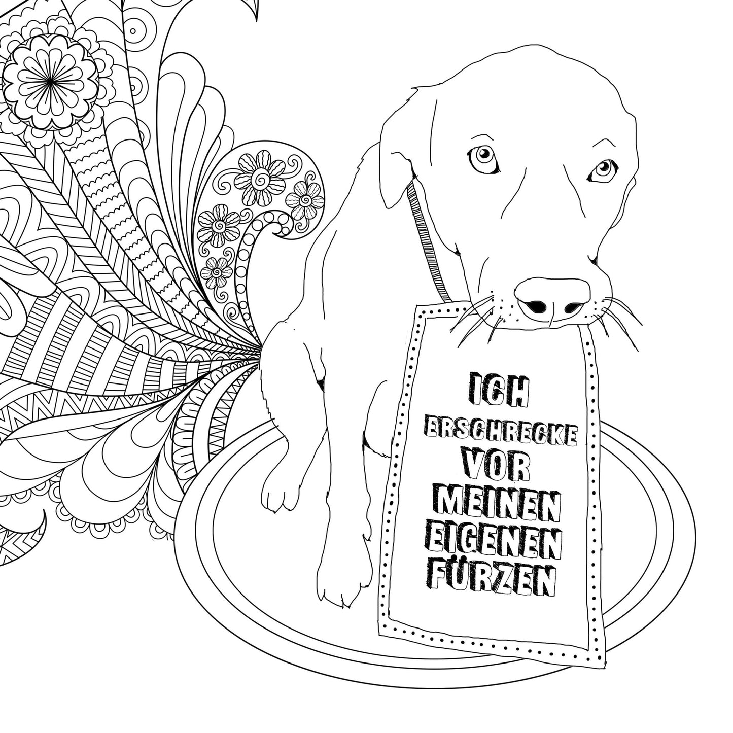 Labrador Malbuch für Erwachsene (Digital) - Monsoon Publishing