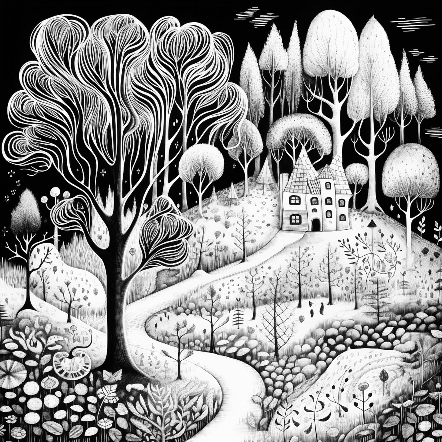 Mein wunderlicher Wald Malbuch (Digital) - Monsoon Publishing