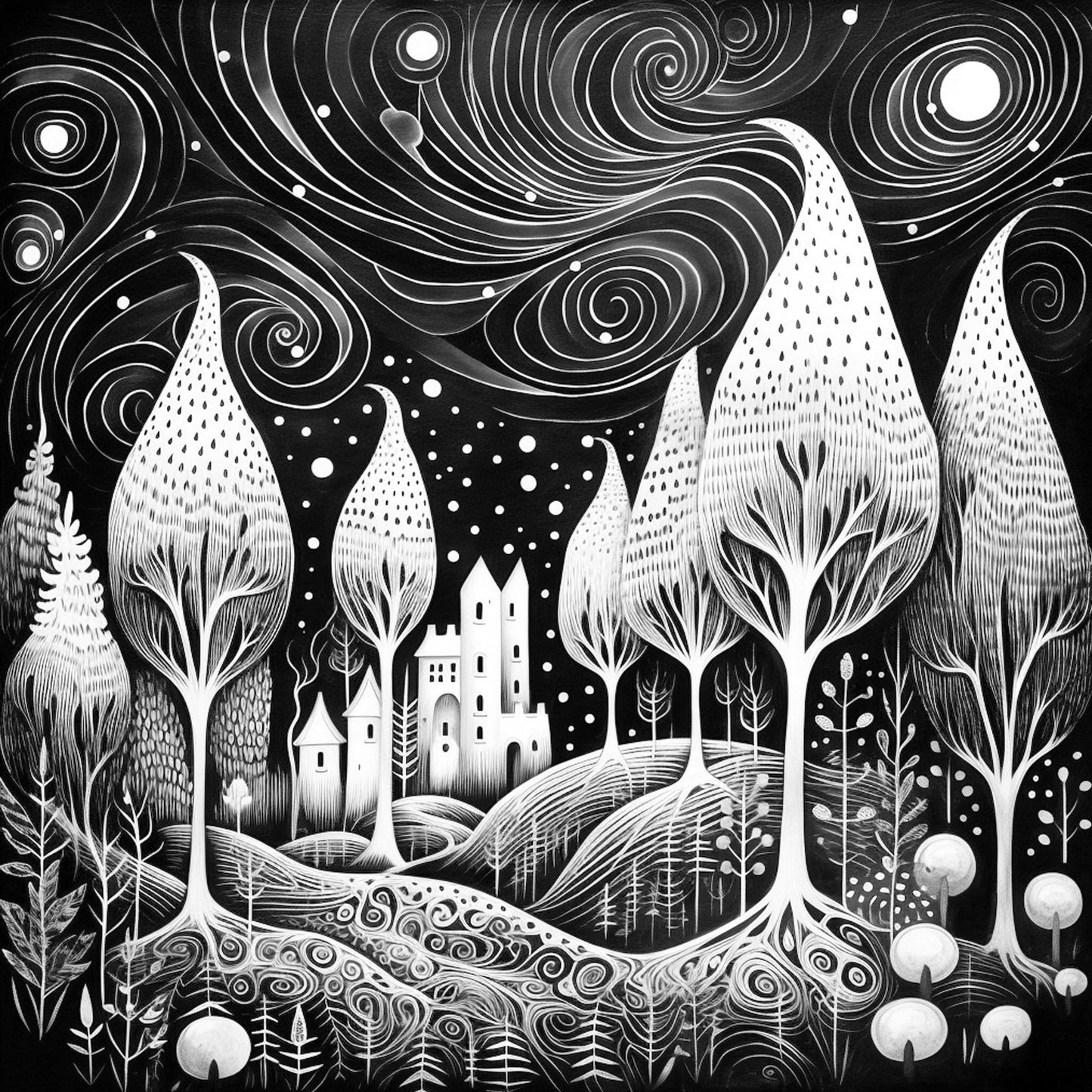 Mein wunderlicher Wald Malbuch (Digital) - Monsoon Publishing