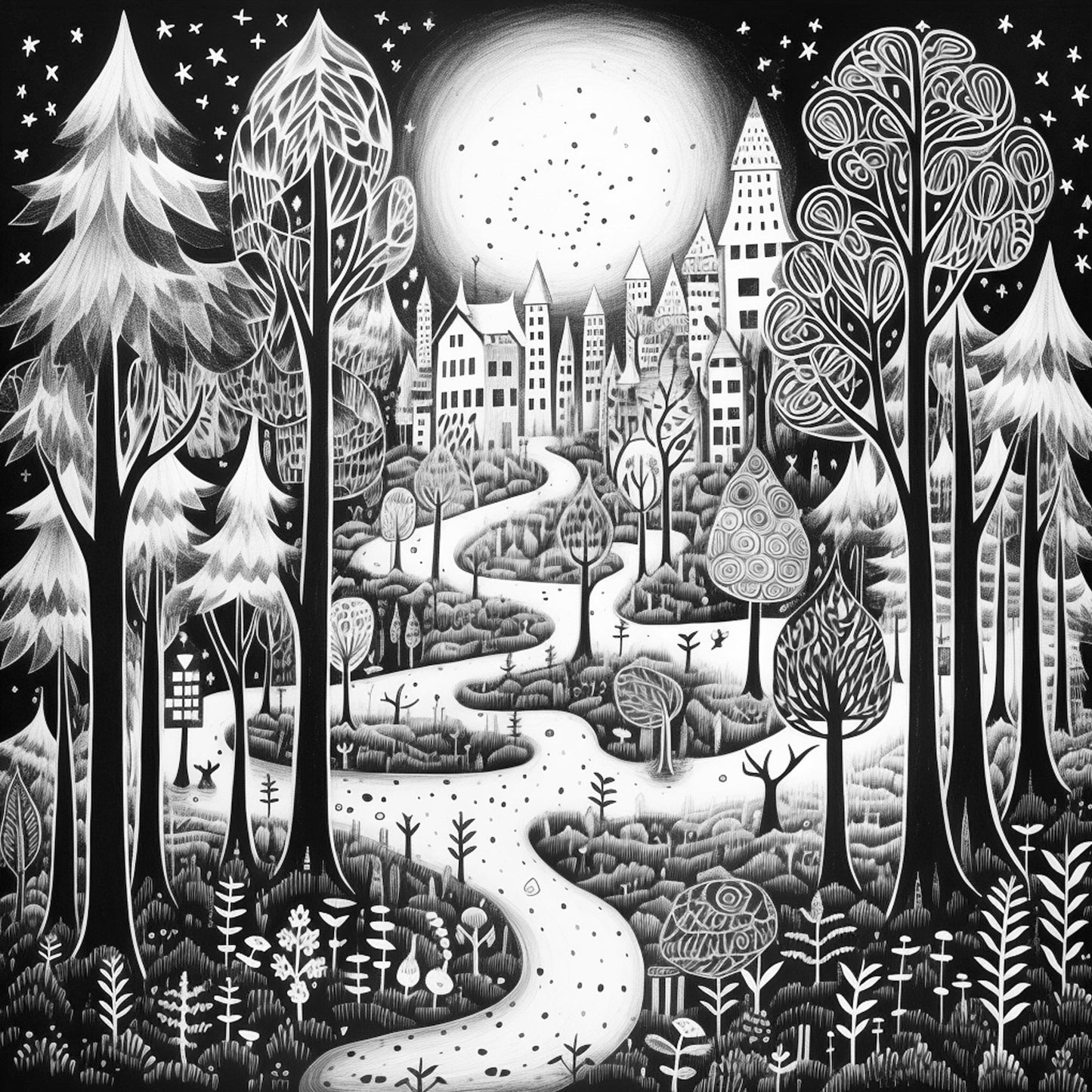 Mein wunderlicher Wald Malbuch (Digital) - Monsoon Publishing