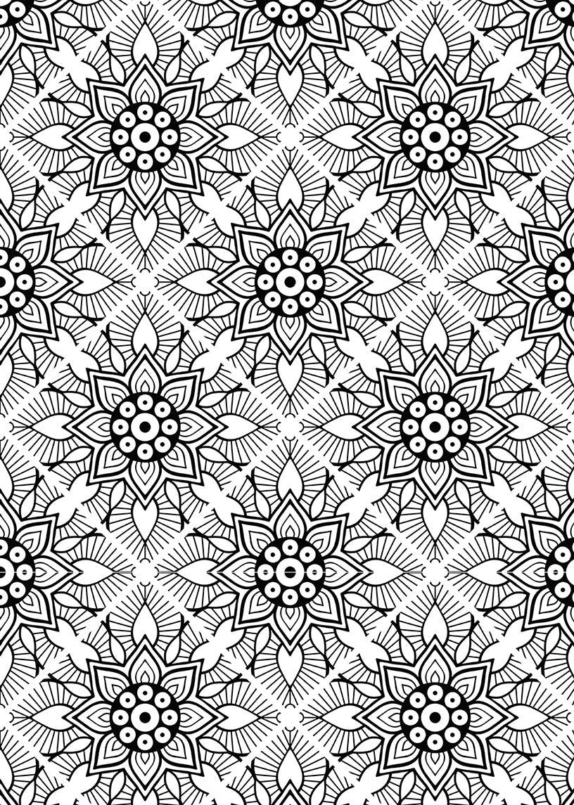 Muster Malbuch für Erwachsene (Digital) - Monsoon Publishing