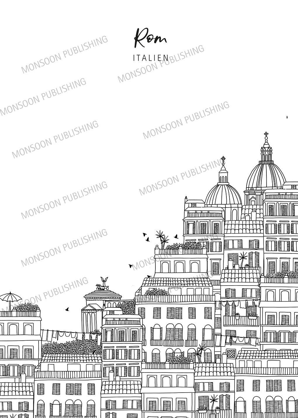 Städte der Welt Malbuch für Erwachsene 2 (Digital) - Monsoon Publishing