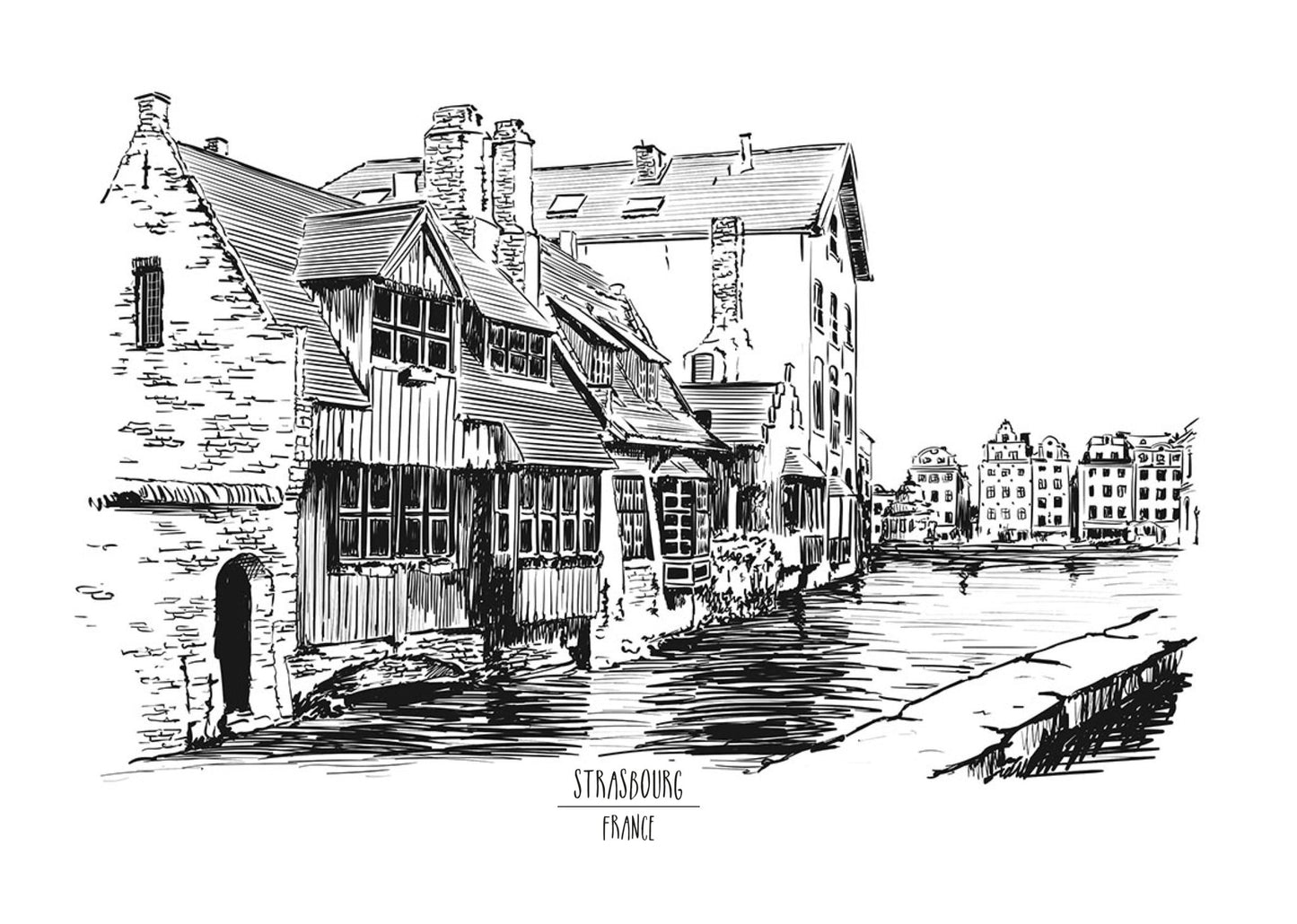 Städte Häuser Burgen Malbuch für Erwachsene 2 (Digital) - Monsoon Publishing