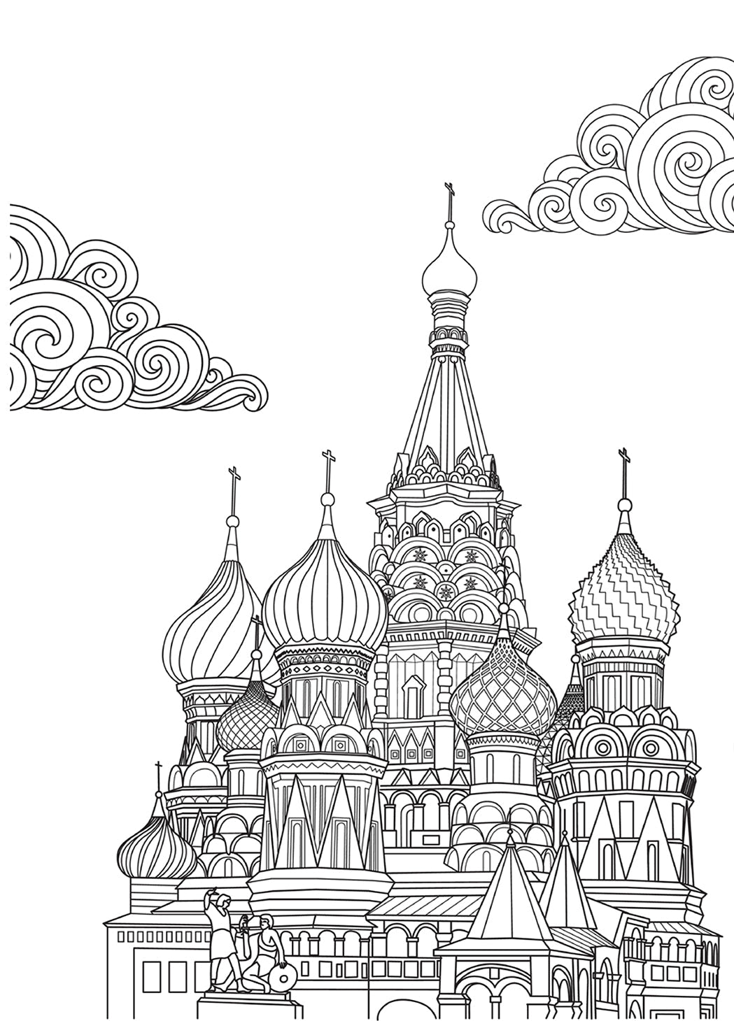 Städte Häuser Burgen Malbuch für Erwachsene (Buchdruck) - Monsoon Publishing