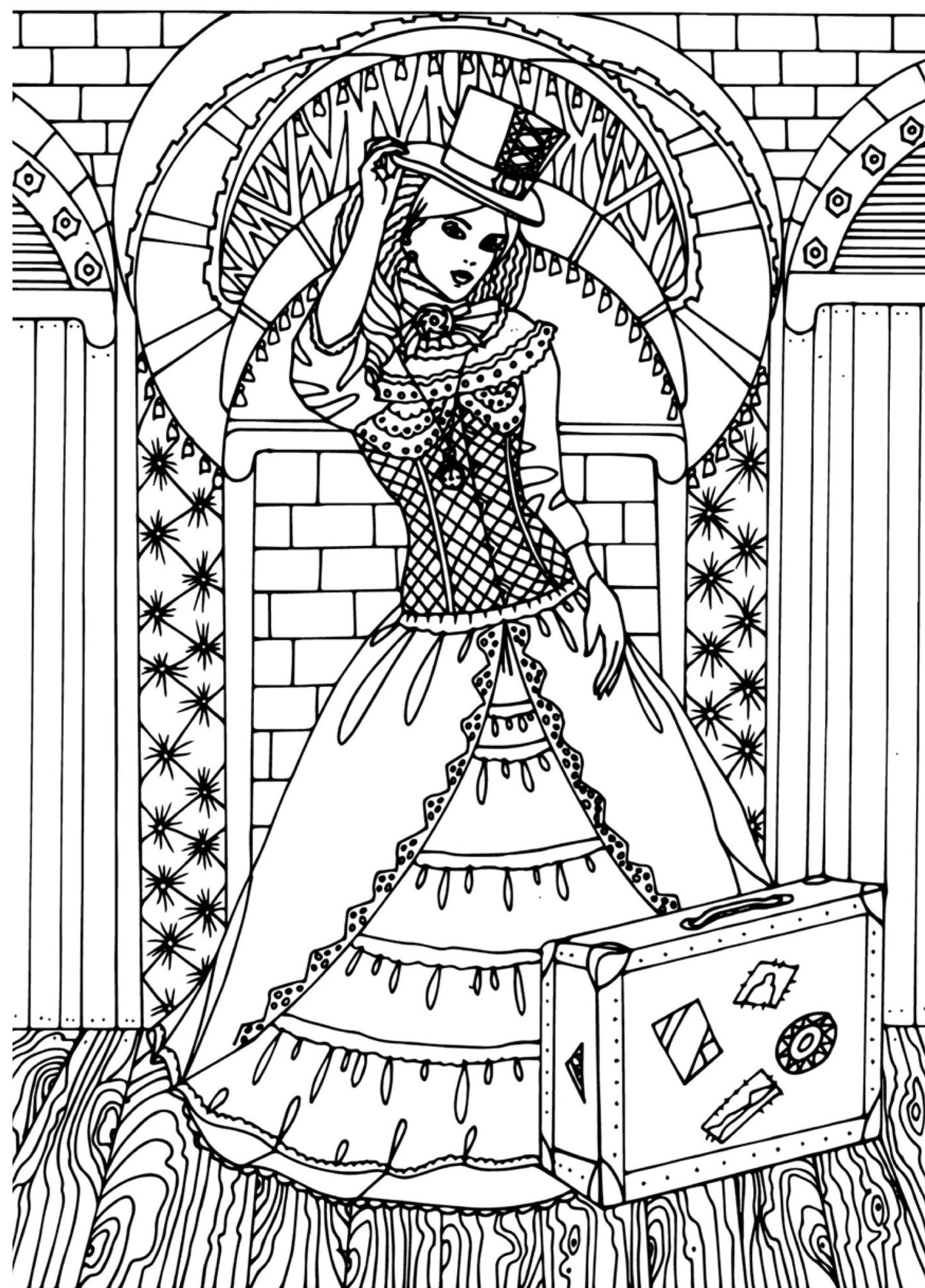 Steampunk Malbuch für Erwachsene (Buchdruck) - Monsoon Publishing