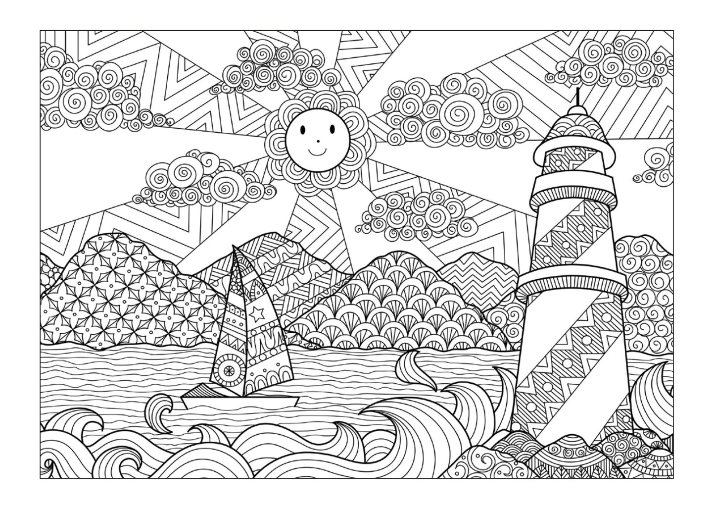 Traumreise Malbuch für Erwachsene (Digital) - Monsoon Publishing