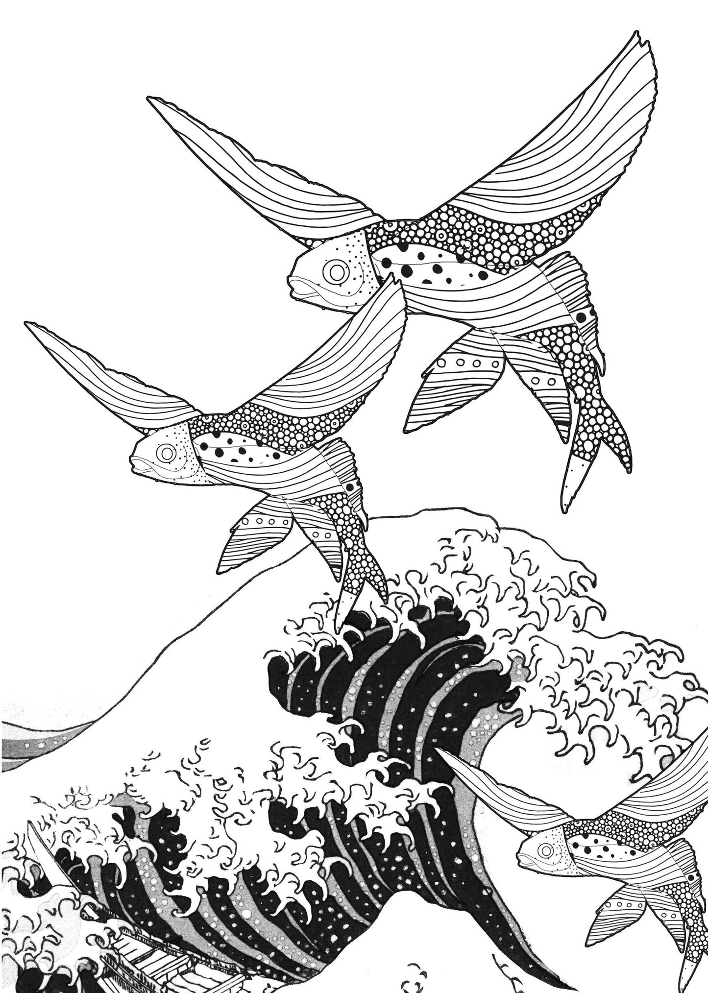 Wilder Ozean Malbuch für Erwachsene (Digital) - Monsoon Publishing