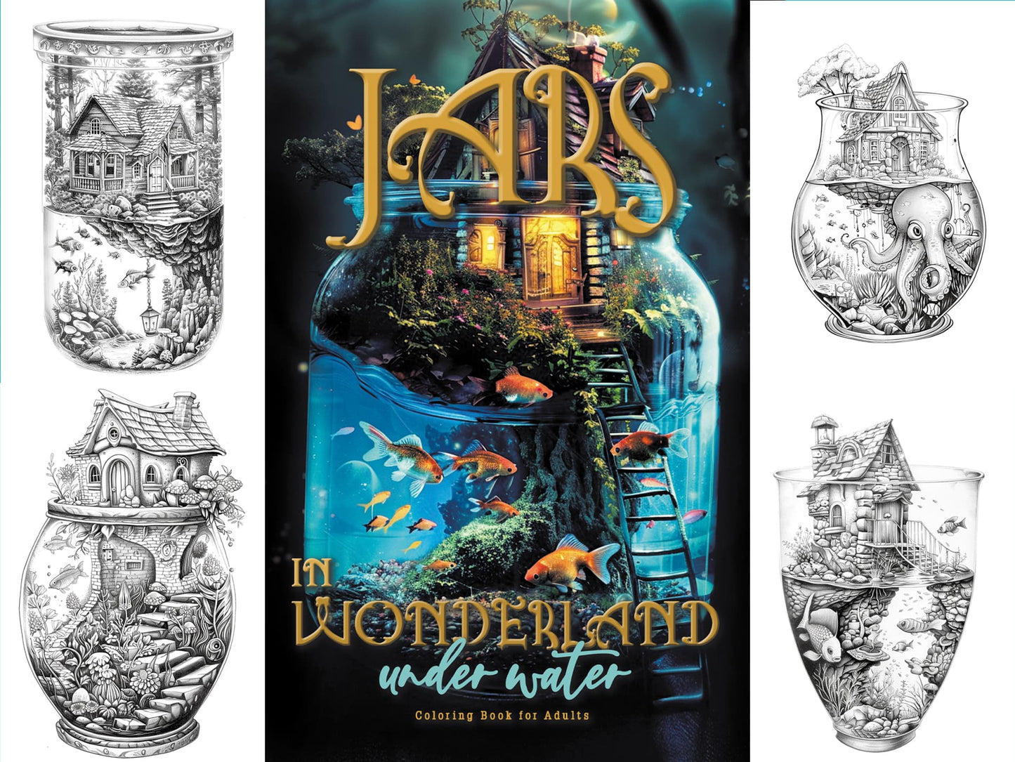Wunderland unter Wasser Malbuch (Buchdruck)