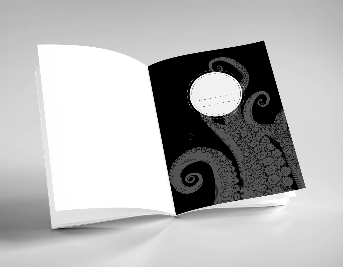 vintage oktopus notizbuch