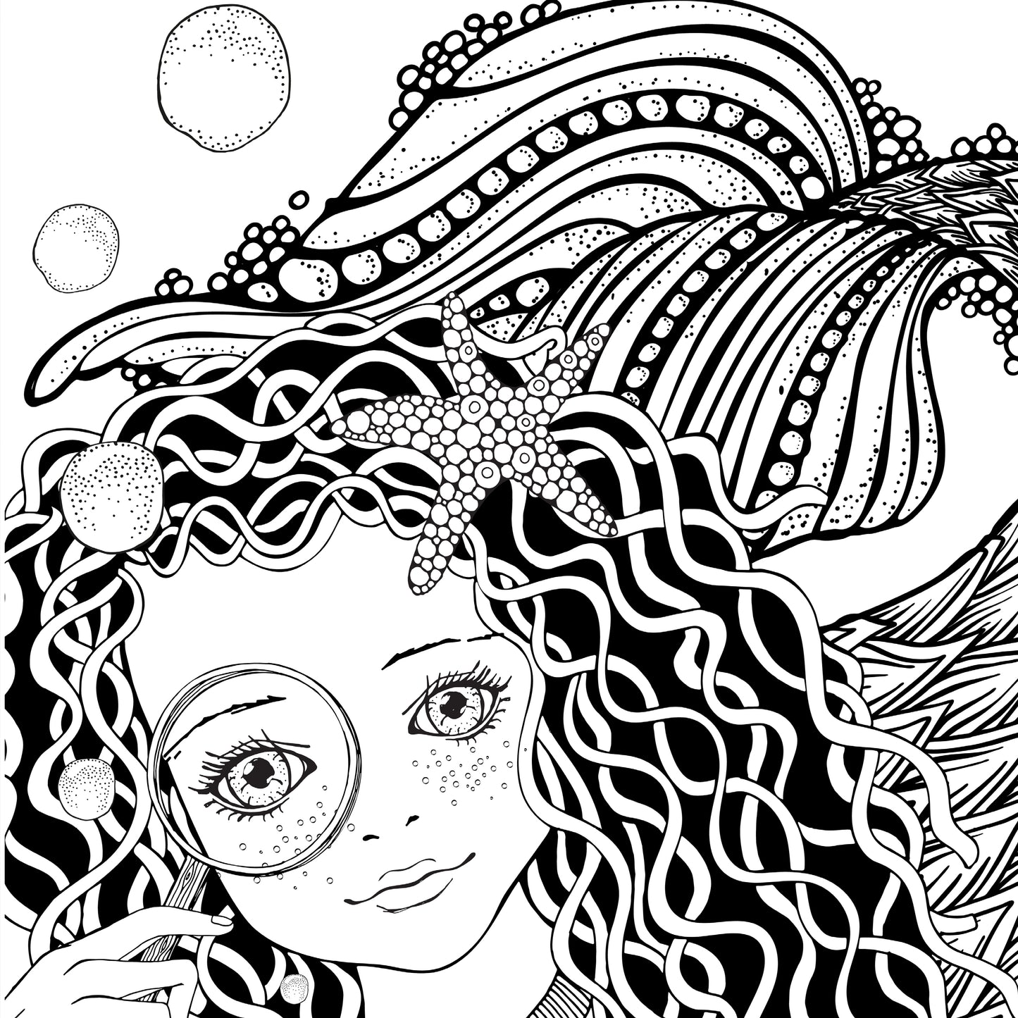 zentangle malbuch für mädchen