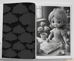 3D Malbuch für Kinder Graustufen (Digital)