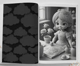 3D Malbuch für Kinder Graustufen (Digital)