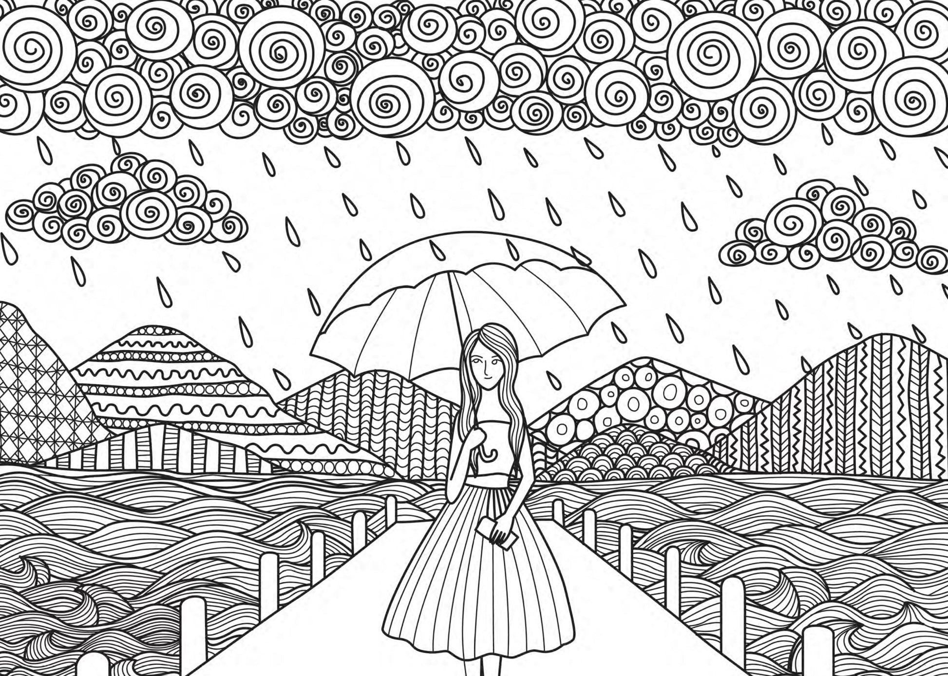 A Girls World Malbuch für Mädchen (Digital) - Monsoon Publishing