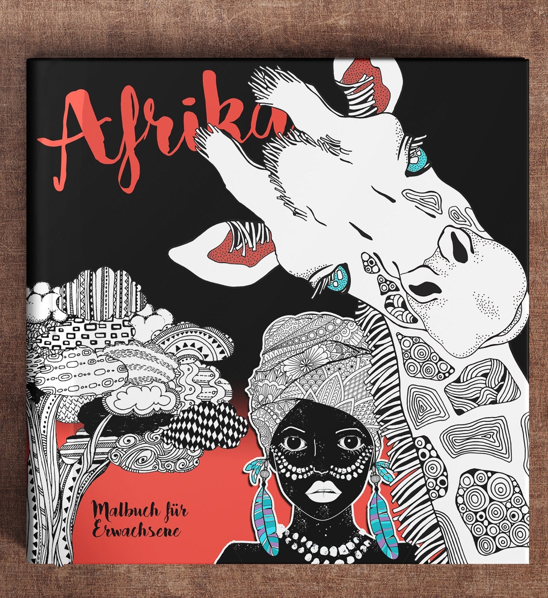 Afrika Malbuch für Erwachsene (Buchdruck) - Monsoon Publishing