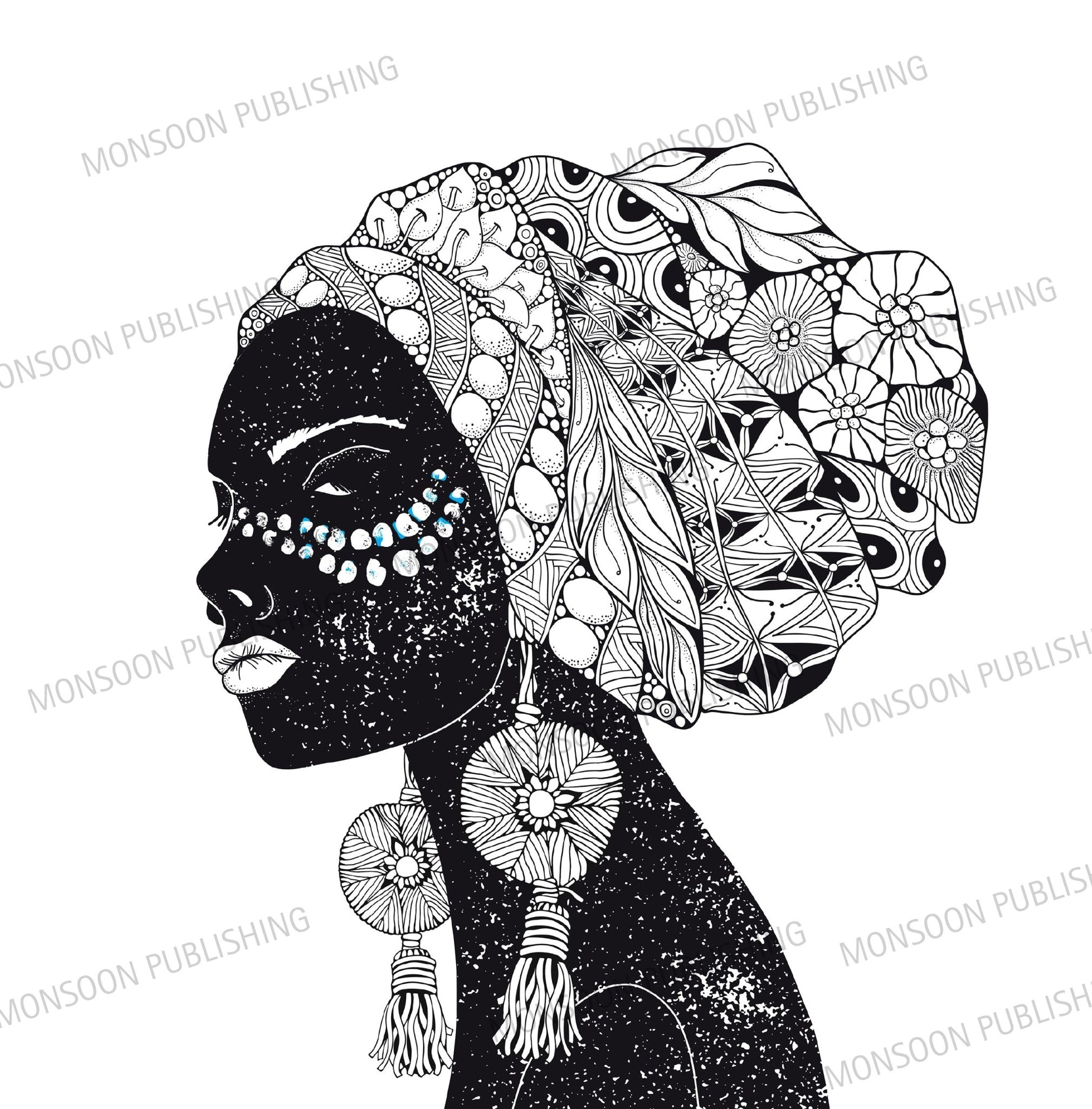 Afrika Malbuch für Erwachsene (Digital) - Monsoon Publishing