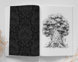 Bäume Graustufen Baum Malbuch (Digital)