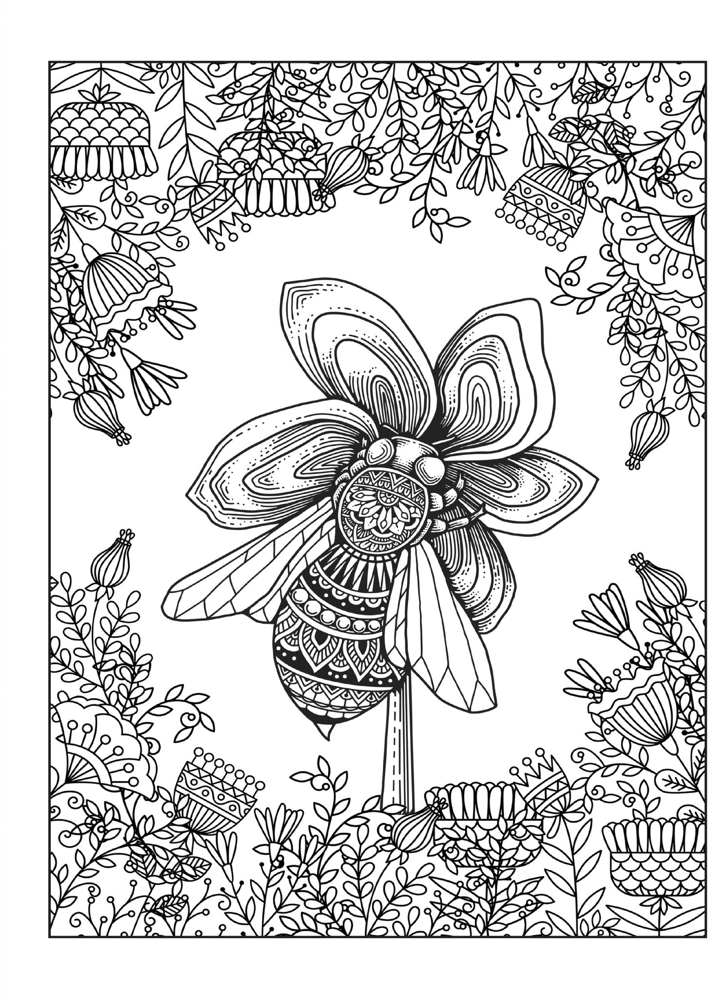 Blumen Malbuch für Erwachsene (Digital) - Monsoon Publishing