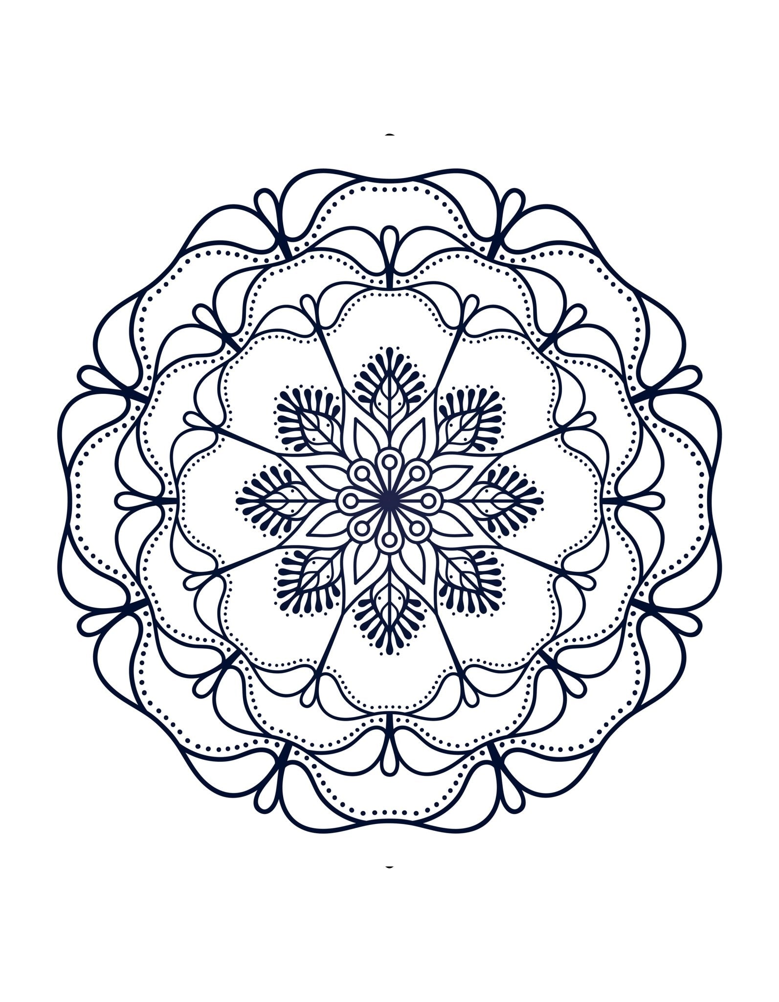 Blumen Mandalas Malbuch für Erwachsene (Digital) - Monsoon Publishing