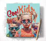 Coole Kinder Graustufen Malbuch (Digital)