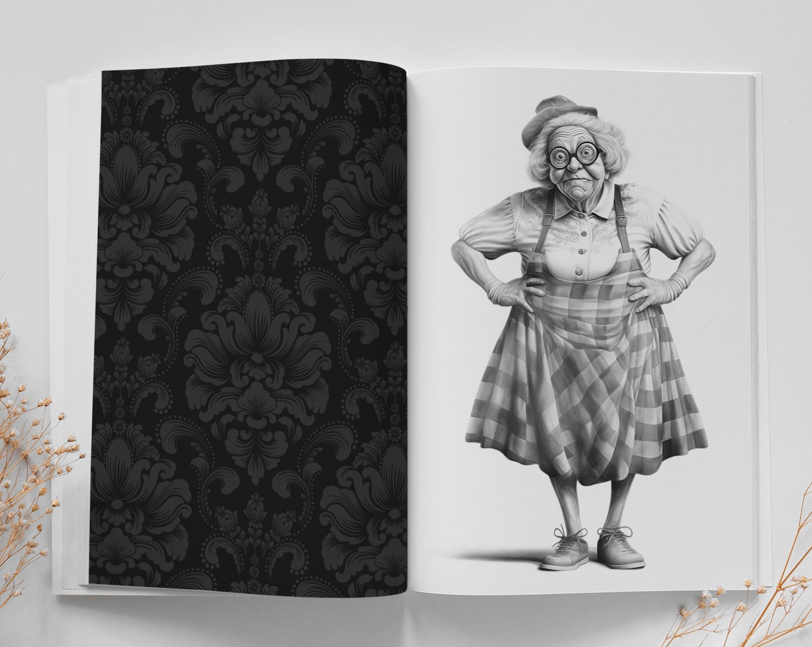 Crazy Grossmütter Malbuch Graustufen 2 (Buchdruck) - Monsoon Publishing