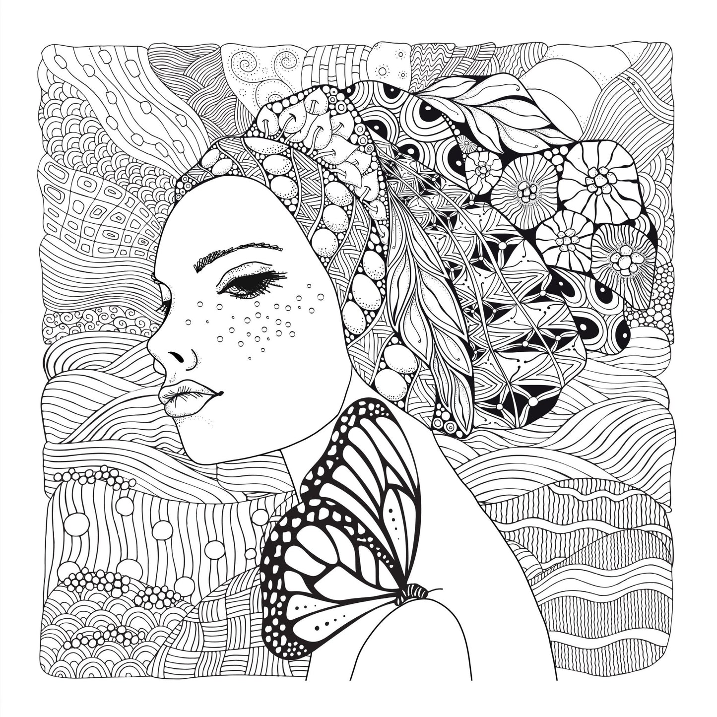 Doodle Girls Malbuch für Mädchen 3 (Digital) - Monsoon Publishing