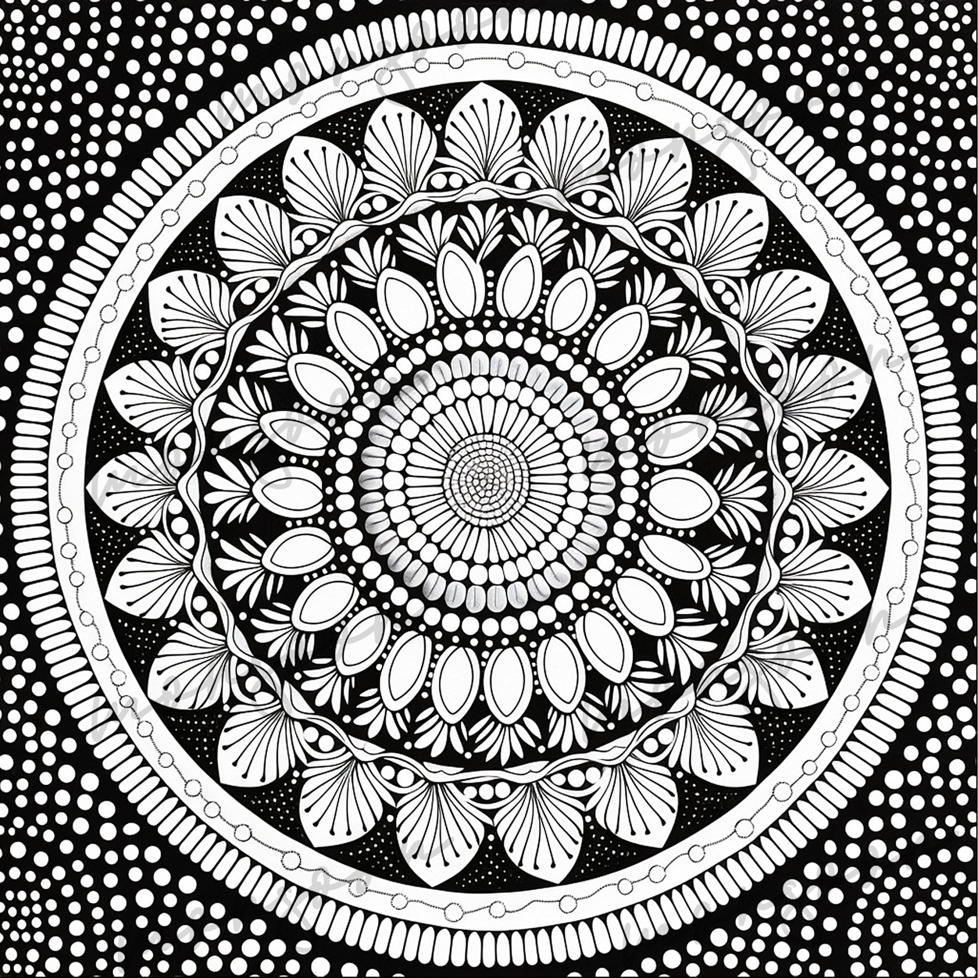 Dot Painting Mandala Malbuch (Buchdruck) - Monsoon Publishing