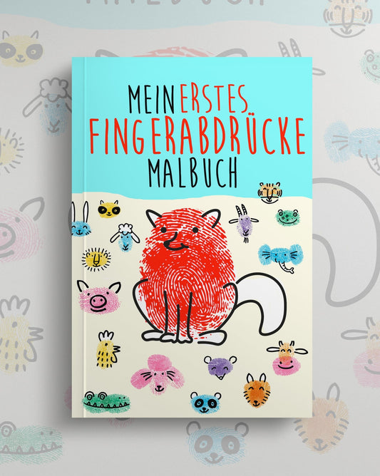 Fingerabdrücke Malbuch für Kinder (Buchdruck) - Monsoon Publishing