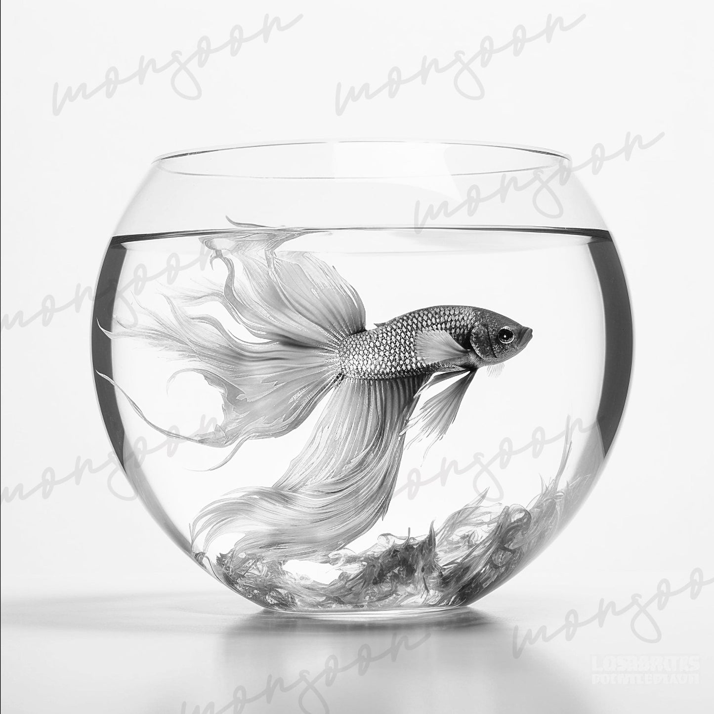 Fische Malbuch Graustufen (Digital) - Monsoon Publishing