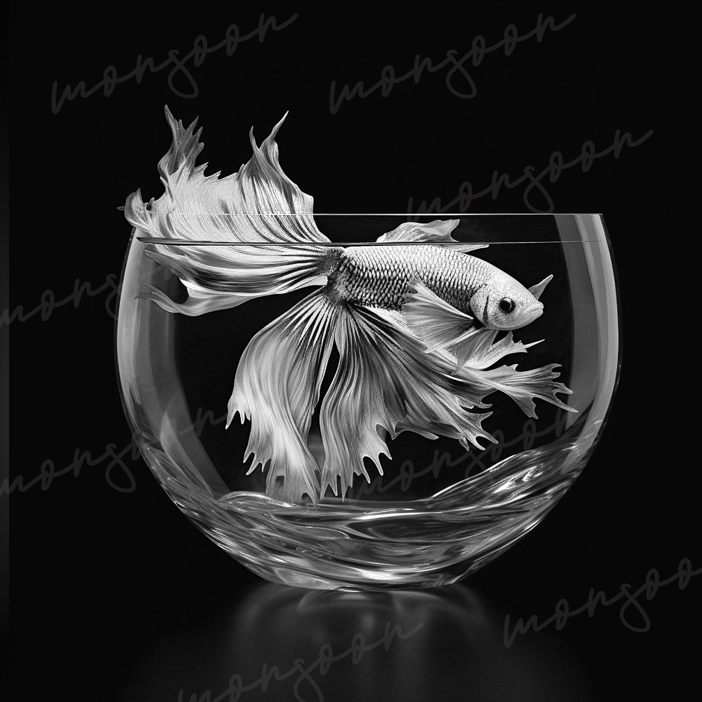 Fische Malbuch Graustufen (Digital) - Monsoon Publishing