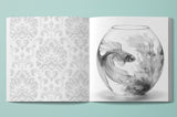 Goldfisch Fische Graustufen Malbuch (Digital)