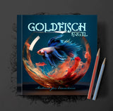 Goldfisch Fische Graustufen Malbuch (Buchdruck)