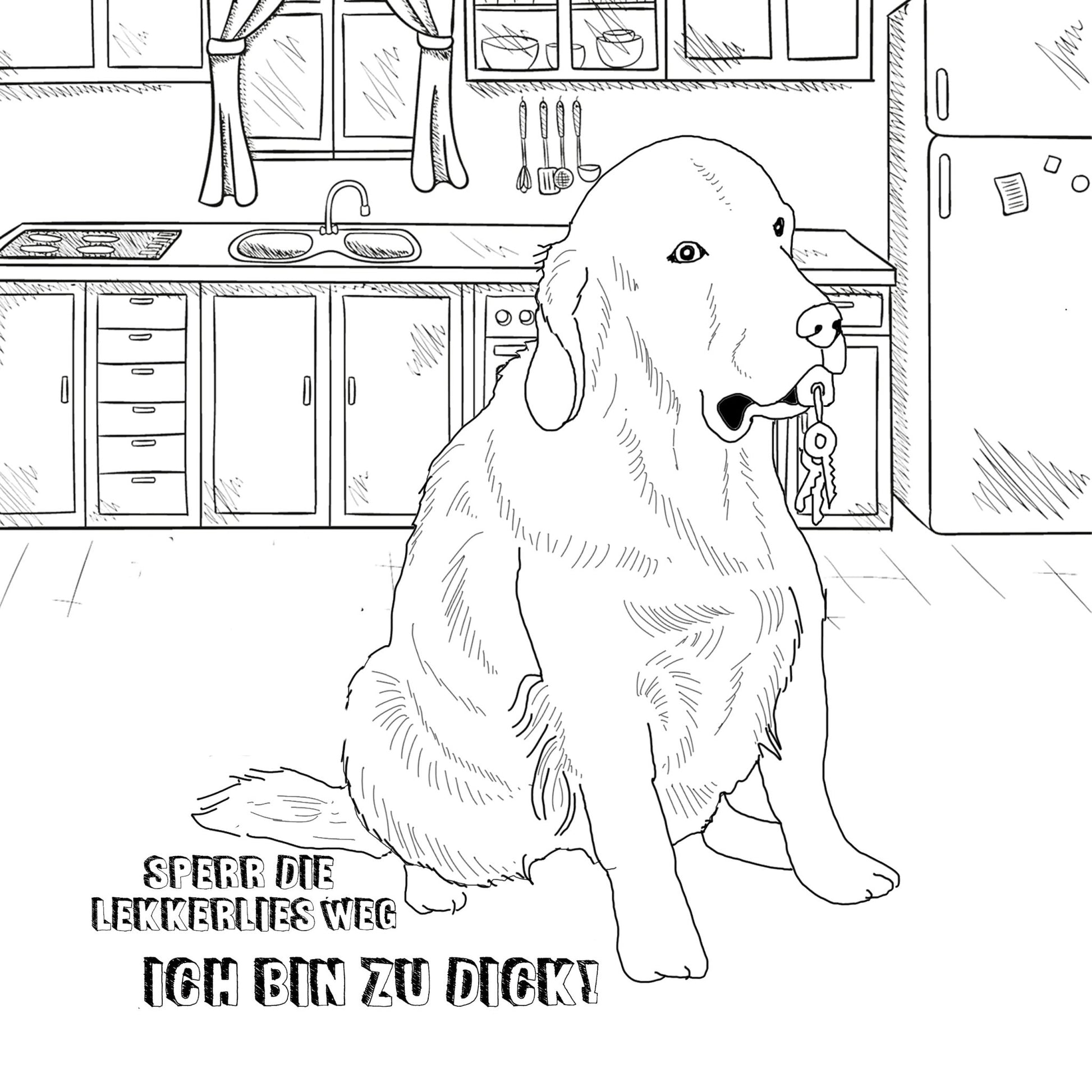 Golden Retriever Malbuch (Buchdruck) - Monsoon Publishing
