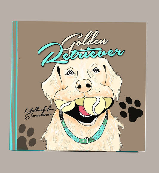 Golden Retriever Malbuch (Buchdruck) - Monsoon Publishing
