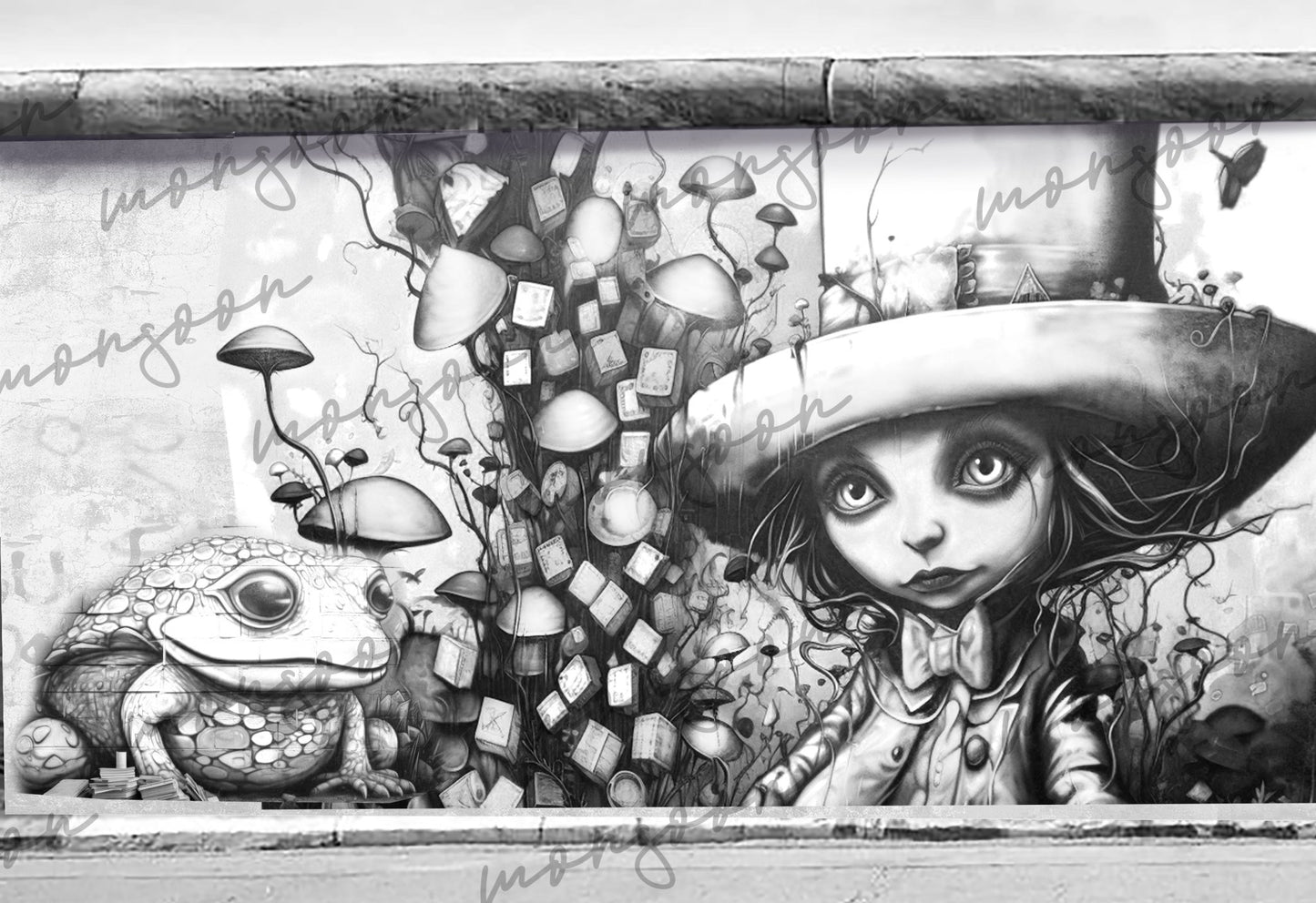 Graffiti Street Art Malbuch Graustufen (Buchdruck) - Monsoon Publishing